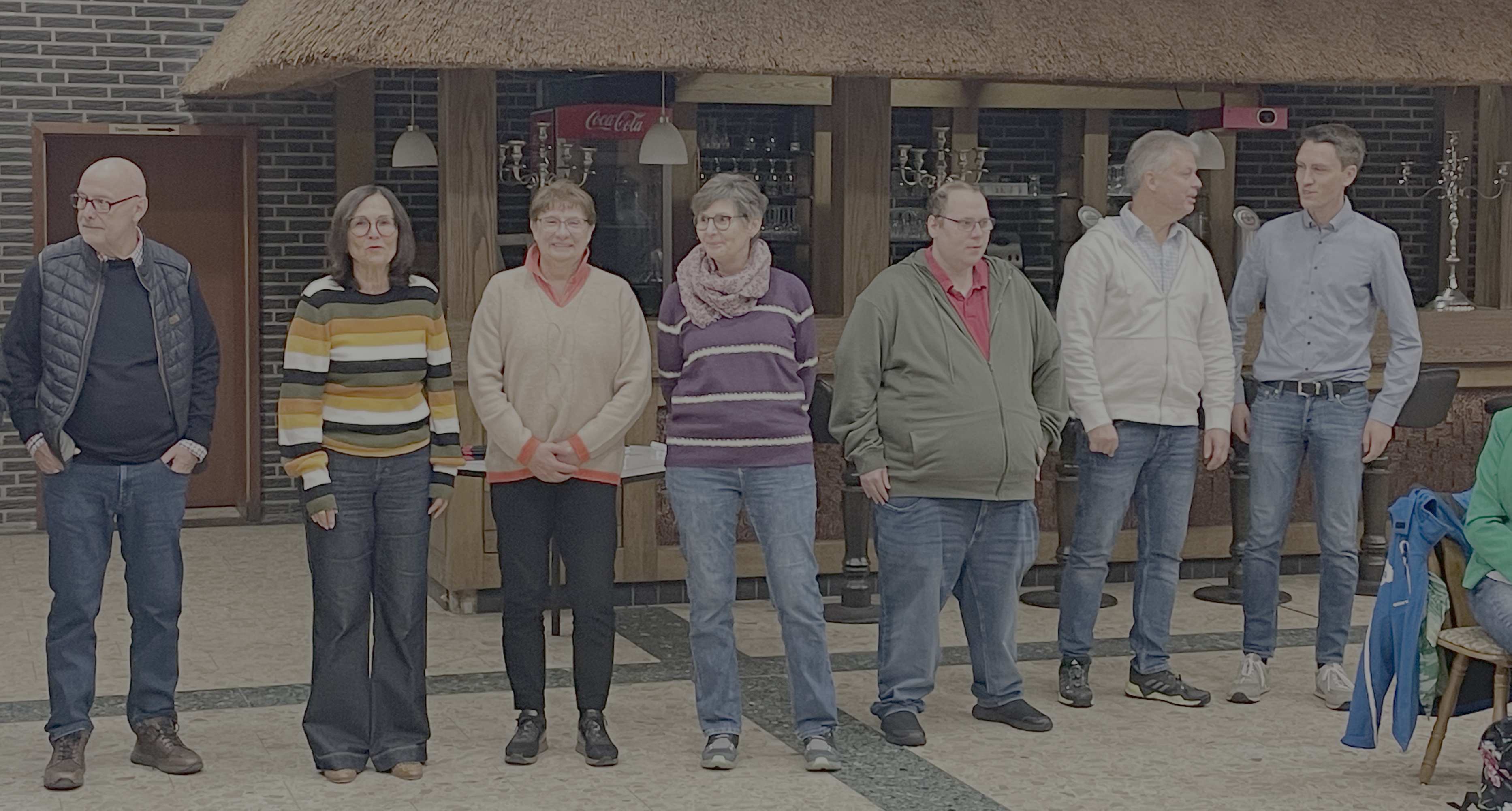 25 Jahre v.l. Axel Kaczewski, Manuela Blau, Renate Marx, Stephanie Spielmann, Bastian Herbst, Dirk Hinrichs und Heiko Rogge